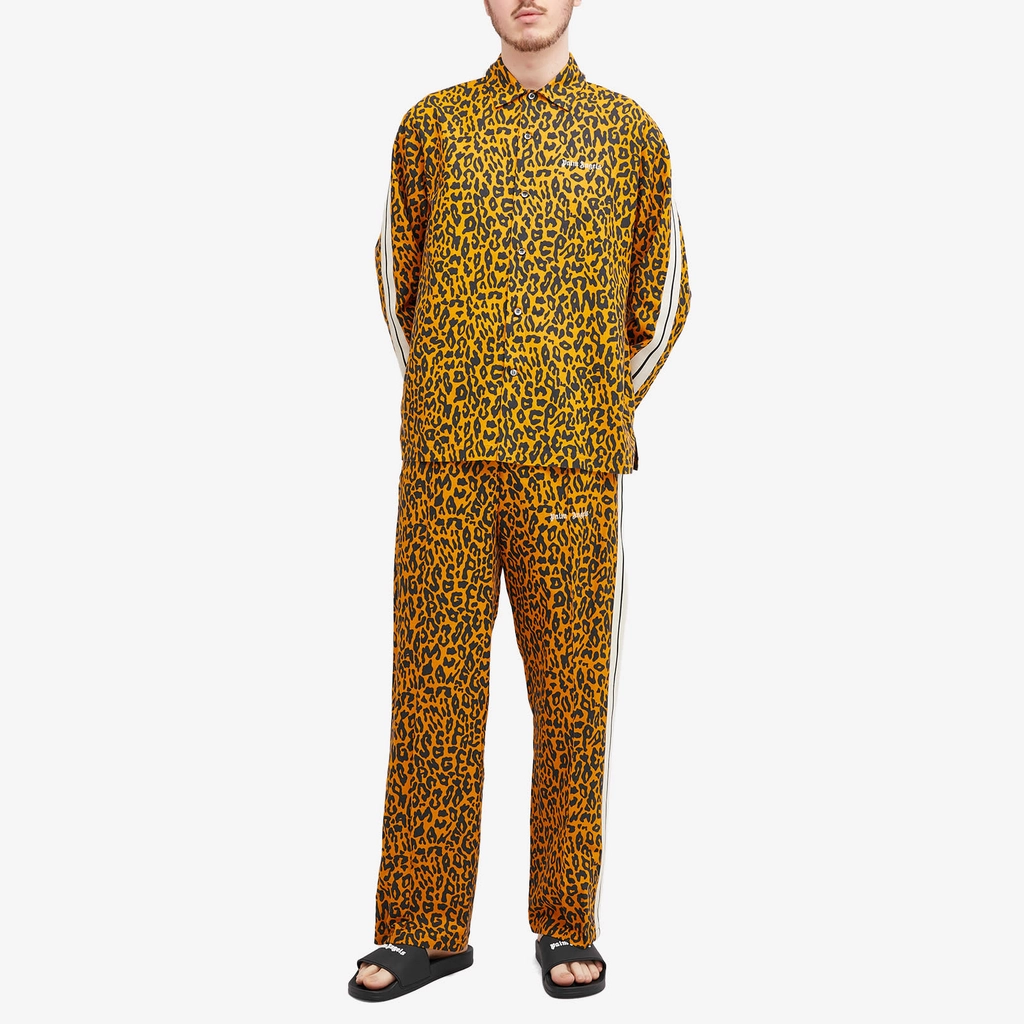 Palm Angels Men's Cheetah Track Pants Orange